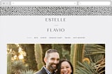 "Elegant Ethno" - Wedding Website in Noir by FRANI - Desktop Design