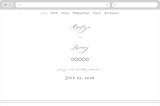 "Minimalist Photo" - Wedding Website in Ivory by Nicole Walsh - Desktop Design