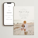 "Minimalist Photo" - Wedding Website in Ivory by Nicole Walsh - Match Your Stationery