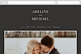 "Around the Way" - Wedding Website in Slate by That Girl Press - Desktop Design