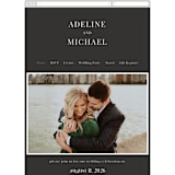 "Around the Way" - Wedding Website in Slate by That Girl Press - Mobile Layout
