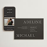 "Around the Way" - Wedding Website in Slate by That Girl Press - Match Your Stationery