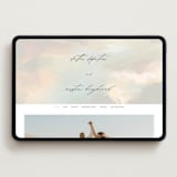 "Daybreak" - Wedding Website in Dove by Olivia Kanaley Inman - Desktop Design