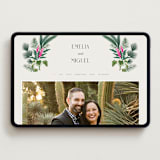 "Tropical garden" - Wedding Website in Palm by Elly - Desktop Design
