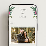 "Tropical garden" - Wedding Website in Palm by Elly - Mobile Layout