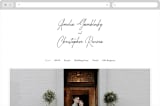 "Opera" - Wedding Website in Tuxedo by Jackie Mangiolino - Desktop Design