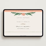 "Charming" - Wedding Website in Almond by GeekInk Design - Desktop Design