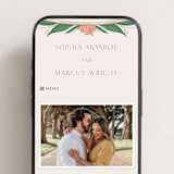 "Charming" - Wedding Website in Almond by GeekInk Design - Mobile Layout