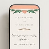 "Charming" - Wedding Website in Almond by GeekInk Design - Mobile Layout