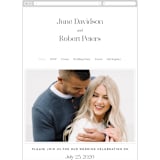 "Aligning" - Wedding Website in Tuxedo by Genna Blackburn - Mobile Layout