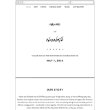 "Allure" - Wedding Website in Cloud by JoAnn Jinks - Mobile Layout