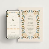 "Flutter" - Wedding Website in Sunset by Jen Owens - Match Your Stationery