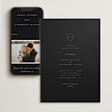 "refined" - Wedding Website in Black Tie by Laura Hamm - Match Your Stationery