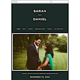 "Top to Bottom" - Wedding Website in Evergreen by Kindred Fields - Mobile Layout