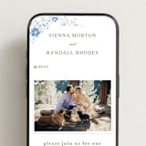 "Meander" - Wedding Website in Lilac by Angela Marzuki - Mobile Layout