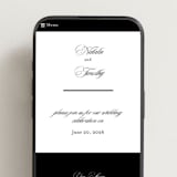 "Sincerity" - Wedding Website in Noir by Kimberly FitzSimons - Mobile Layout