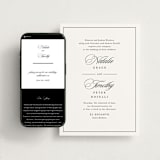 "Sincerity" - Wedding Website in Noir by Kimberly FitzSimons - Match Your Stationery