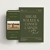 "Martini" - Wedding Website in Olive by Pixel and Hank - Match Your Stationery