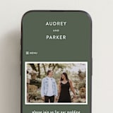 "Highlights" - Wedding Website in Forest by Jackie Crawford - Mobile Layout