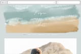 "Seaside" - Wedding Website in Seaglass by Rebecca Durflinger - Desktop Design