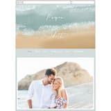 "Seaside" - Wedding Website in Seaglass by Rebecca Durflinger - Mobile Layout