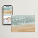 "Seaside" - Wedding Website in Seaglass by Rebecca Durflinger - Match Your Stationery