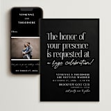 "A formal request" - Wedding Website in Jet by Lea Delaveris - Match Your Stationery
