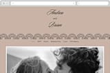 "Initials Circle Arch" - Wedding Website in Latte by FRANI - Desktop Design