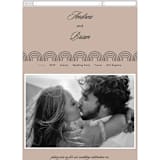 "Initials Circle Arch" - Wedding Website in Latte by FRANI - Mobile Layout