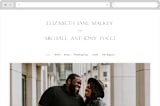 "Symphony" - Wedding Website in Pearl by Jackie Mangiolino - Desktop Design