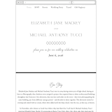 "Symphony" - Wedding Website in Pearl by Jackie Mangiolino - Mobile Layout
