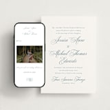 "Empire" - Wedding Website in Dusty Blue by Jennifer Postorino - Match Your Stationery