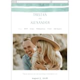 "Tidal Stripe" - Wedding Website in Sky by Katharine Watson - Mobile Layout