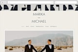 "Modern Marriage" - Wedding Website in Cream by cyrille gulassa - Desktop Design