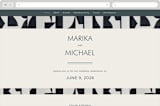"Modern Marriage" - Wedding Website in Cream by cyrille gulassa - Desktop Design