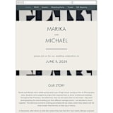 "Modern Marriage" - Wedding Website in Cream by cyrille gulassa - Mobile Layout
