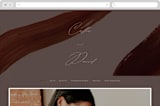 "Garnet" - Wedding Website in Walnut by Olivia Kanaley Inman - Desktop Design