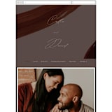 "Garnet" - Wedding Website in Walnut by Olivia Kanaley Inman - Mobile Layout