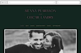 "Miami" - Wedding Website in Bird of Paradise by Ashley DeMeyere - Desktop Design