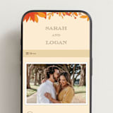 "Fall in Love" - Wedding Website in Autumn by Morgan Ramberg - Mobile Layout