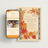 "Fall in Love" - Wedding Website in Autumn by Morgan Ramberg - Match Your Stationery
