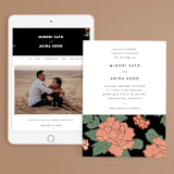 "Kota" - Wedding Website in Onyx by Nazia Hyder - Match Your Stationery