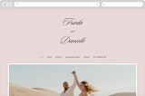 "Modern Squares" - Wedding Website in Flamingo by FRANI - Desktop Design