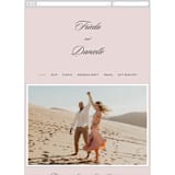 "Modern Squares" - Wedding Website in Flamingo by FRANI - Mobile Layout