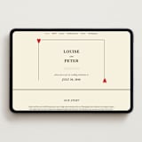 "Red Hearts" - Wedding Website in Champagne by Helena Vitto - Desktop Design