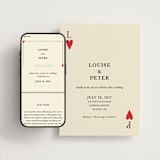 "Red Hearts" - Wedding Website in Champagne by Helena Vitto - Match Your Stationery
