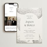 "Forever" - Wedding Website in Ink by Blustery August - Match Your Stationery