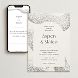 "Forever" - Wedding Website in Ink by Blustery August - Match Your Stationery