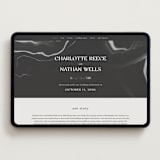 "marbled agate" - Wedding Website in Iron by Kimberley Henze - Desktop Design