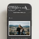 "marbled agate" - Wedding Website in Iron by Kimberley Henze - Mobile Layout